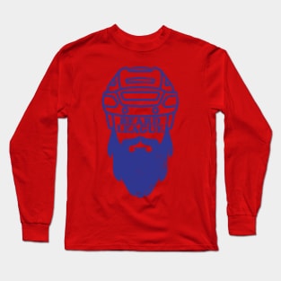 Beard League - Playoff Hockey (blue version) Long Sleeve T-Shirt